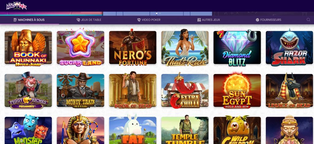 casino en ligne madnix